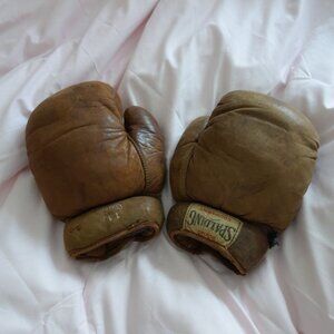 Vintage Spalding Boxing Equipment 119 Brown Boxing Gloves